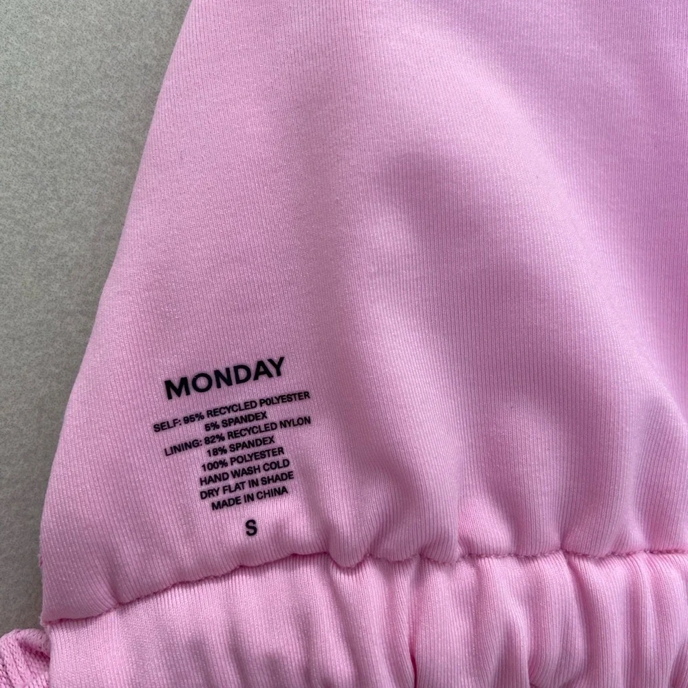 Pink Ribbed Triangle Bikini Top - Picture 4 of 5